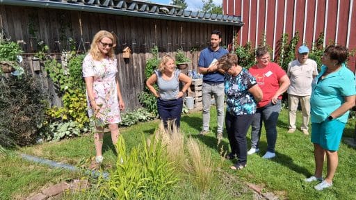 Klimaschutzministerin zu Besuch im Klimagarten der LandFrauen