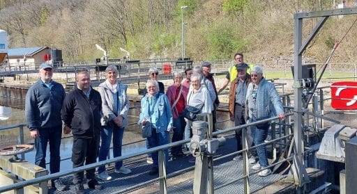 Landfrauen bei der Besichtigung der Kläranlage in Au/Sieg